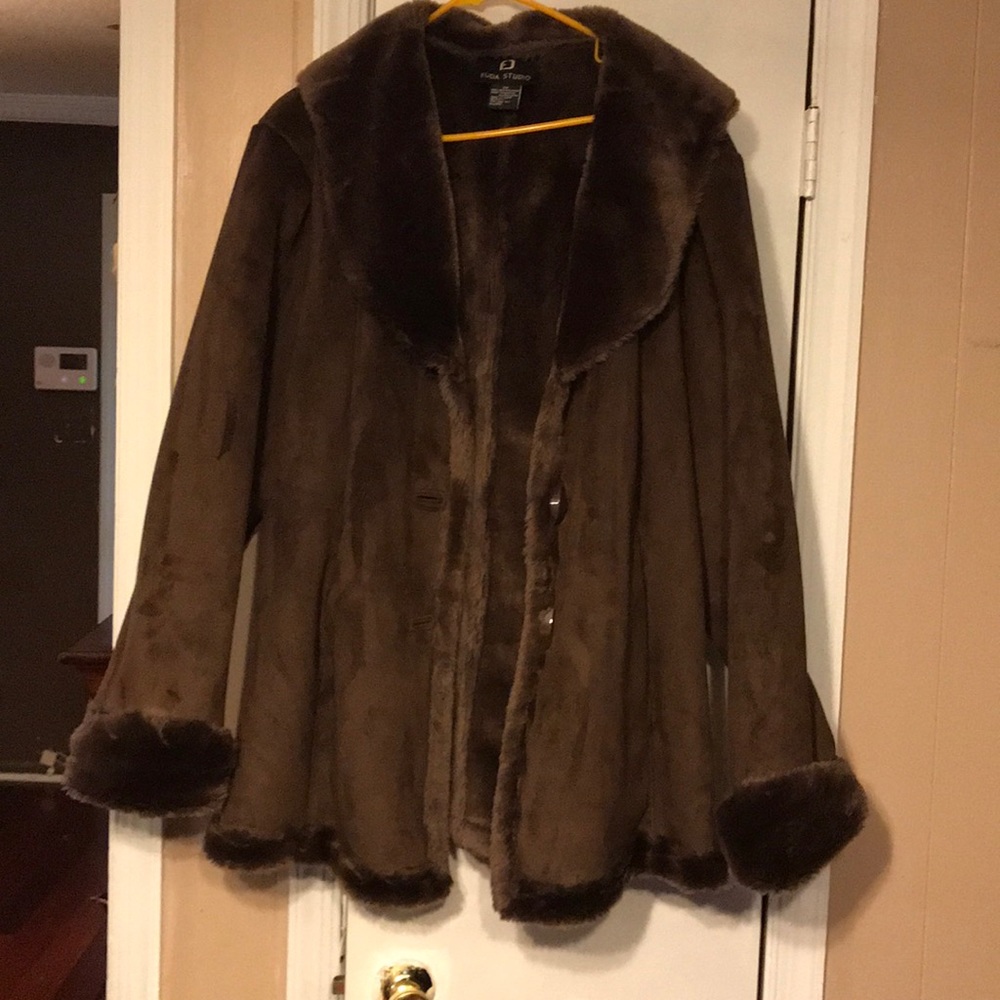 Suede coat